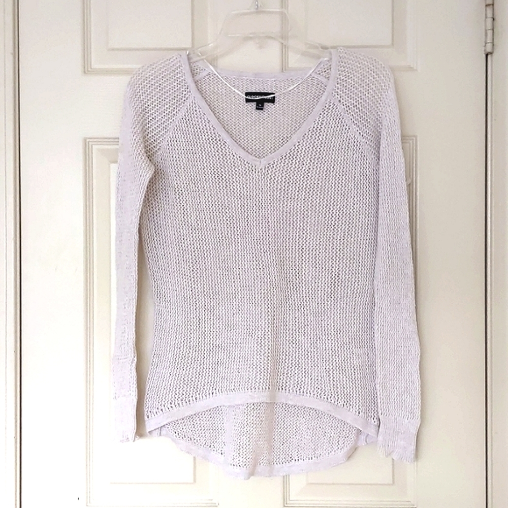 C&A Woman's 100% cotton V-Neck crochet sweater.